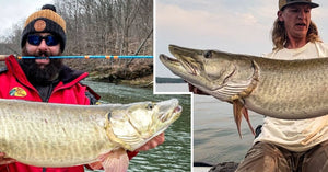 Muskies Messin' with Ice Anglers – OG Musky Hunter Mag – Hefty 'skie Photos